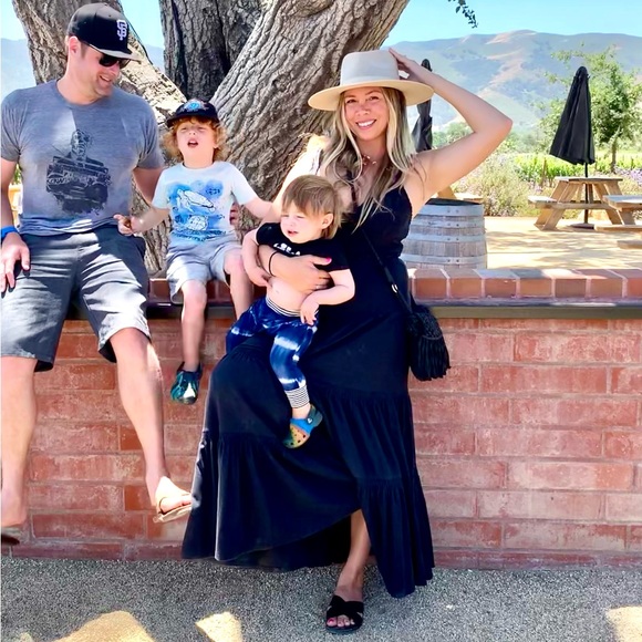 ANTHROPOLOGIE RUCHED TIERED MAXI DRESS - Picture 2 of 2